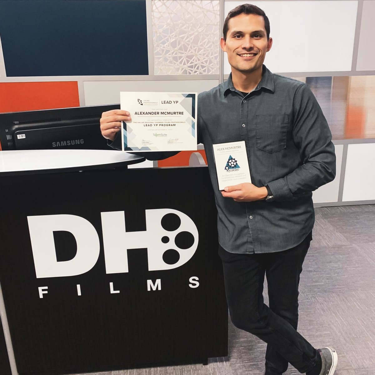 A big congratulations to our Head of Production, Alex McMurtre, for completing the LEAD YP program with the Dallas Regional Chamber.

Alex and his class of 30 young professionals, have spent the last six months meeting regularly to learn and enhance their leadership skills.

Thank you for representing DHD Films, Alex! We are proud of you.

#leadership #leadershipdevelopment #leaders #videoproduction